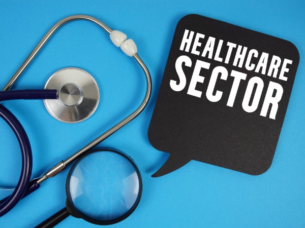 Healthcare sector, Image saying Healthcare Sector