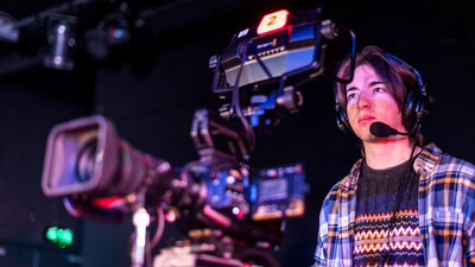 A student undertaking a creative degree at University of Cumbria.