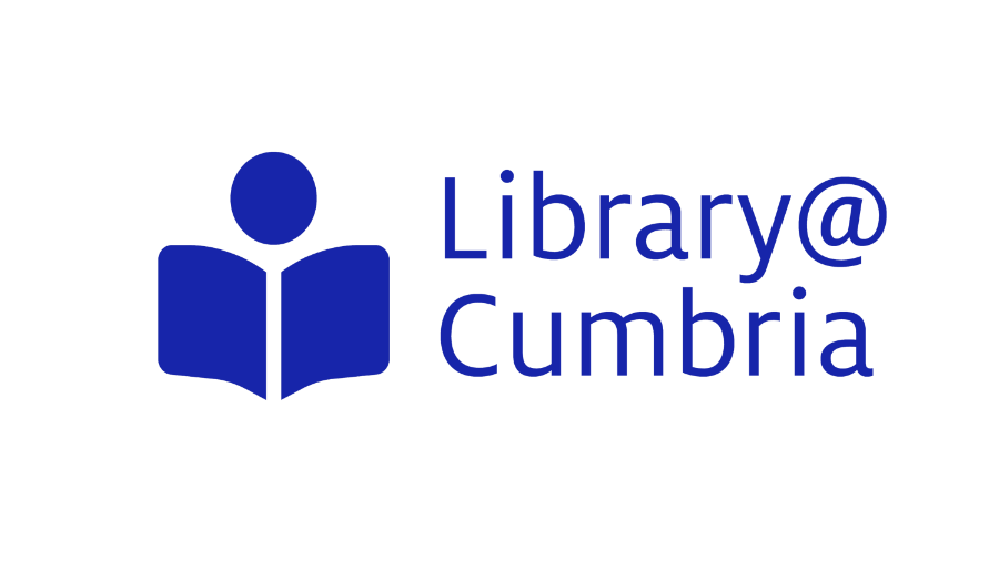 libraryatcumbria logo blue, 