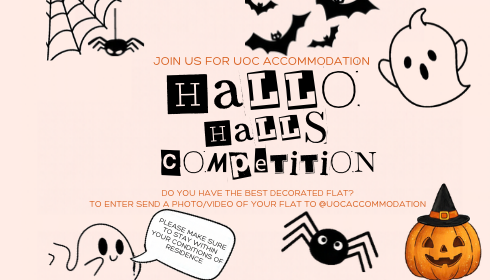Hallo Halls Competition Poster