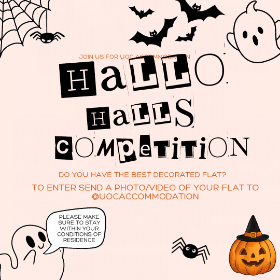 Hallo Halls Competition Poster