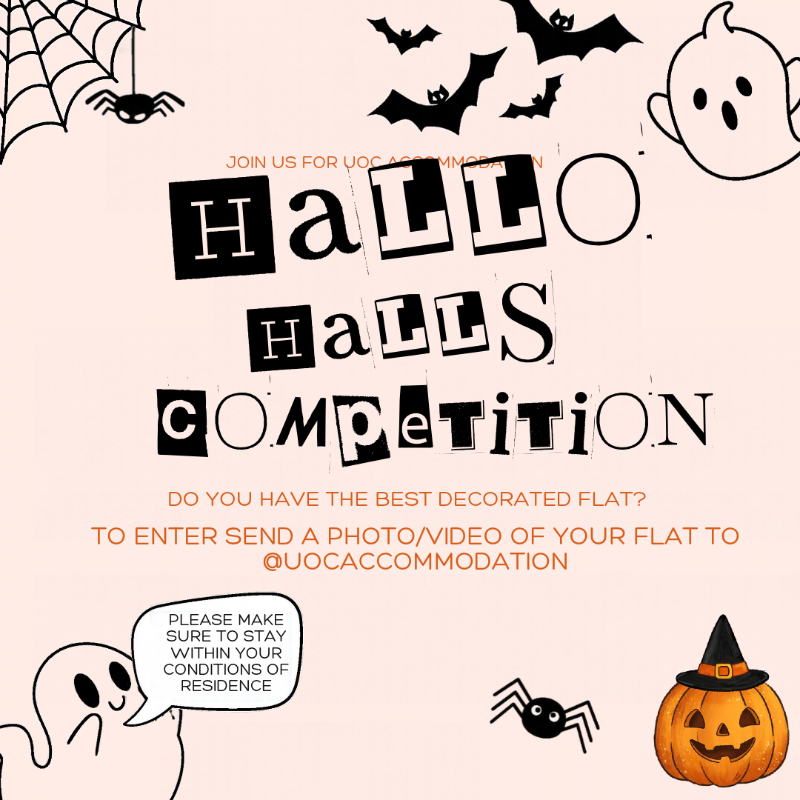 Hallo Halls Competition Poster