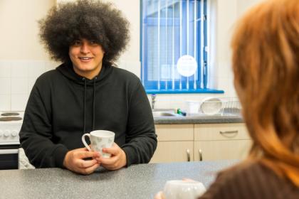 Fusehill Street Accommodation Kitchen with Students