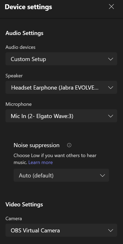 The PODS (Device Settings), 
