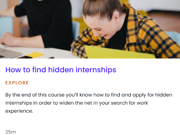 Pathway How to find hidden internships, Pathway How to find hidden internships: Start