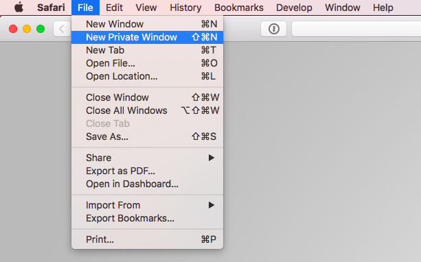 private browsing safari, 