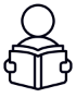 Person Reading Icon, Person Reading Icon