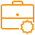 dl_careers, cartoon of orange briefcase and cog