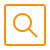 dl_onesearch, orange cartoon of search icon
