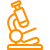 dl_research, orange cartoon of a microscope