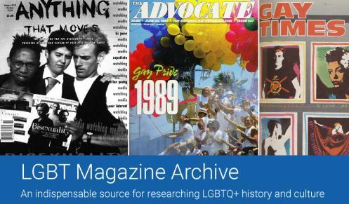 LGBT Magazine Archive proquest, 