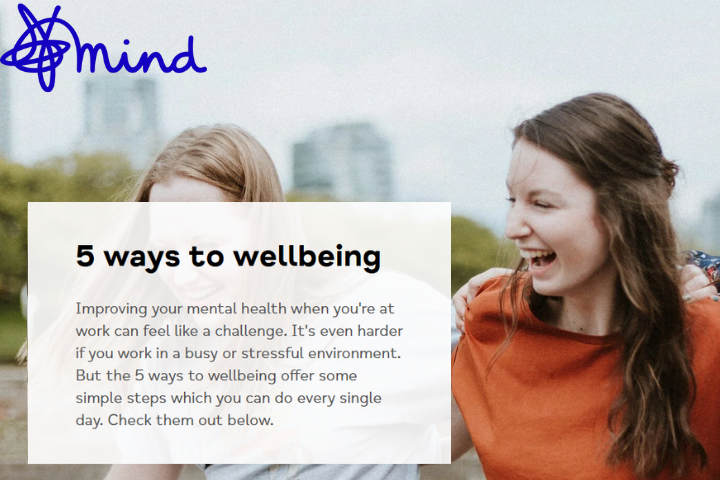 The image of of two girls laughing, there is a text box over the image that reads 