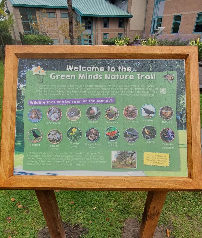 UoC_Lan_Nature_Trail, Lancaster Nature Trail board