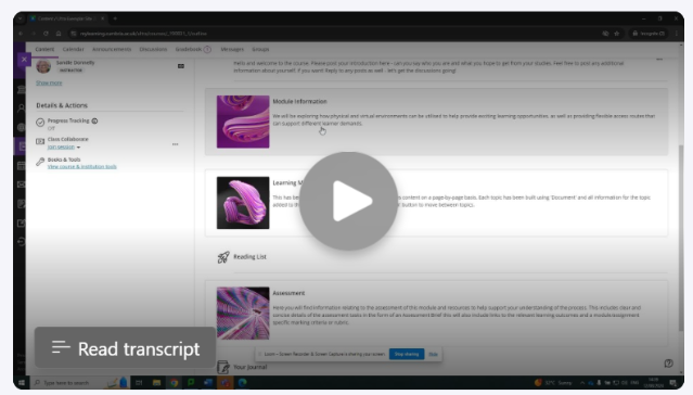 BB Ultra 2.png, Image of Blackboard Ultra Video.