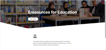Eresources for education tutorial, Eresources for education articulate tutorial
