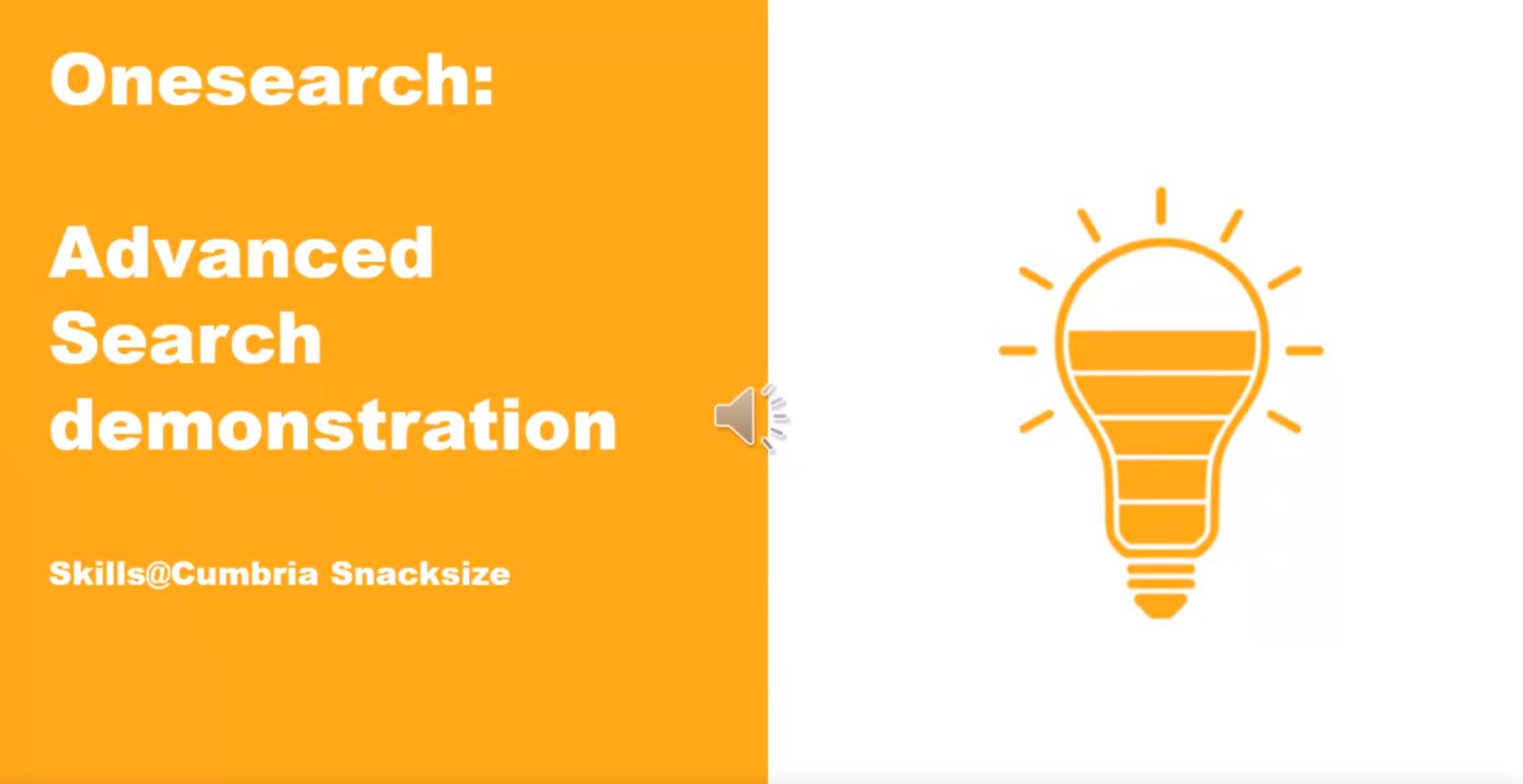 onesearch advanced search, 