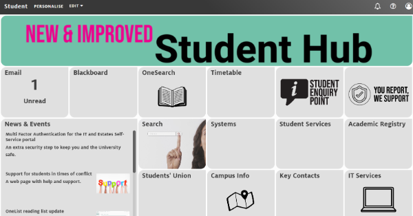 Student Hub screenshot, 