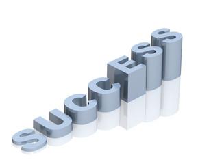 Steps to Success, steps made with the word success