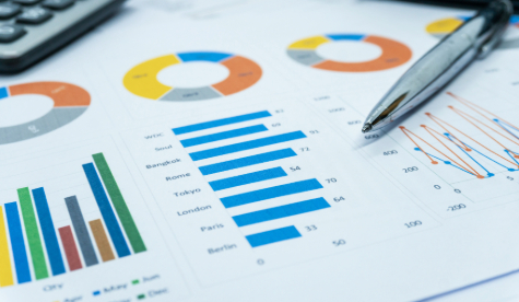 An image of data and reports.
