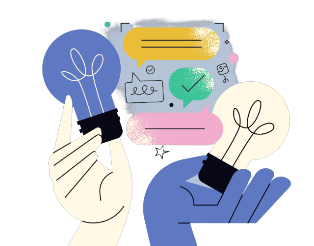 Two Hands Holding Lightbulbs - Knowledge Base, Two Hands Holding Lightbulbs Representing Knowledge Base