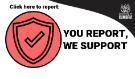 You Report We Support Click Here Logo, You Report We Support Click Here Logo