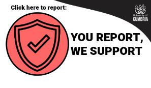 You Report We Support Click Here Logo, You Report We Support Click Here Logo
