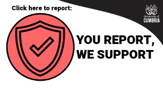 You Report We Support Click Here Logo, You Report We Support Click Here Logo