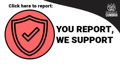 You Report We Support Click Here Logo, You Report We Support Click Here Logo