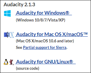 audacity_install_01, screenshot of audacity