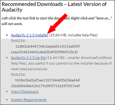 audacity_install_02, screenshot of installing audacity 