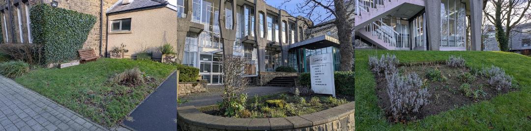 Rectangular photo - LANDSCAPE - Optimised for web, Three neglected garden spaces around University campus