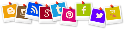 Social Media Polaroid Icons, 