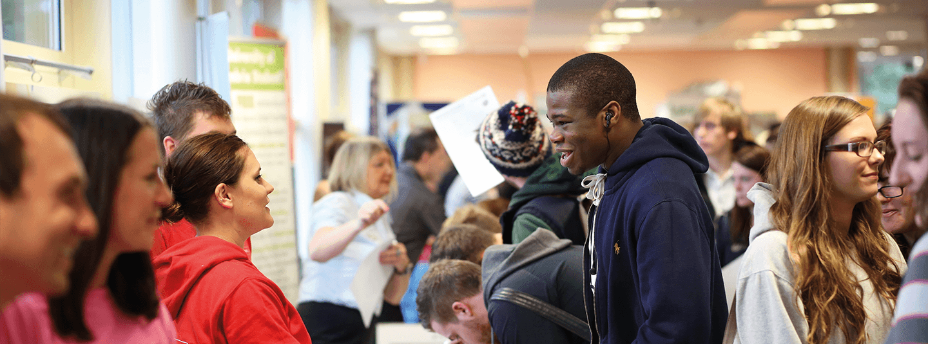 Events - Carlisle - 0, Students talking to member of club/society at welcome week - Original file name: