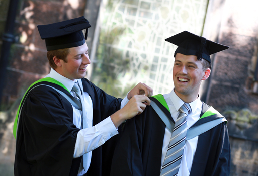 TwoGraduands24-02-14, Two males at their graduation 